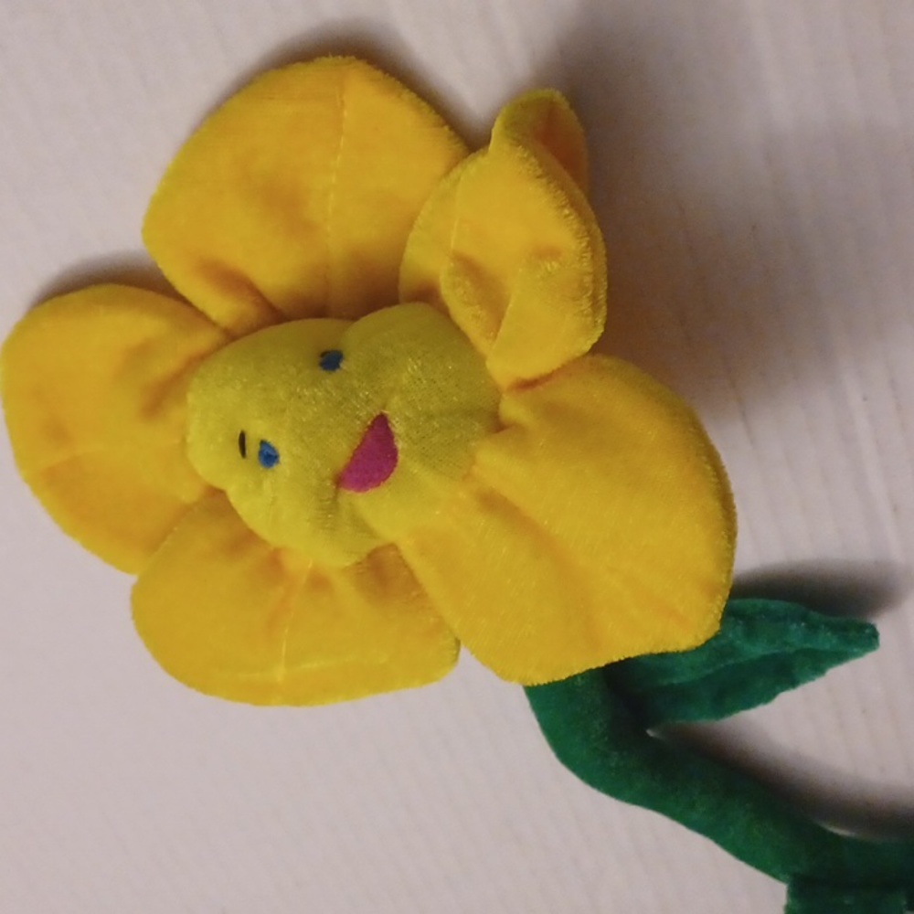 4/$40 Yellow Plush Flower